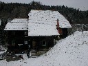 Bauernhaus von der Seitenansicht